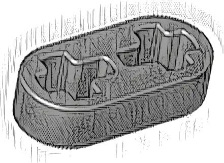 Technic, Liftarm Thin 1 x 2 - Axle Holes