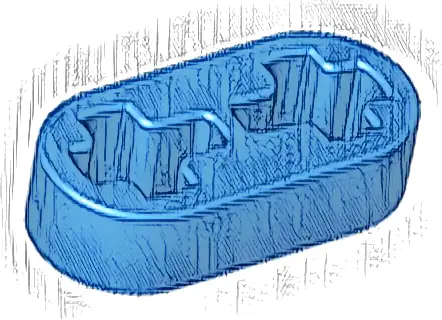 Technic, Liftarm Thin 1 x 2 - Axle Holes