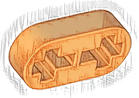Technic, Liftarm Thin 1 x 2 - Axle Holes