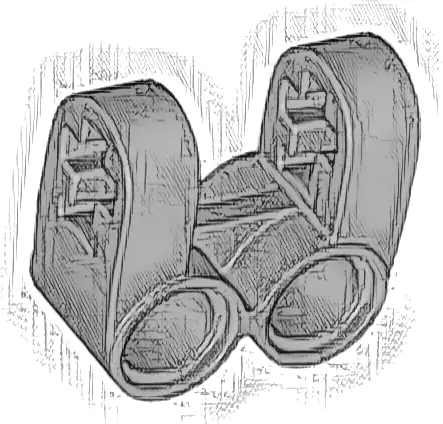 Technic, Axle and Pin Connector Perpendicular Double Split