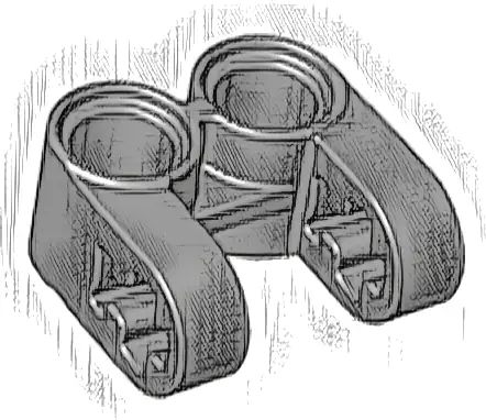 Technic, Axle and Pin Connector Perpendicular Double Split