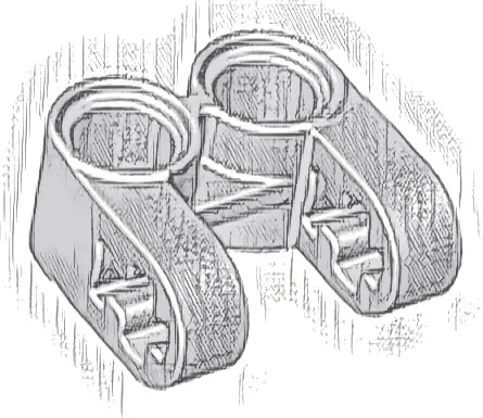 Technic, Axle and Pin Connector Perpendicular Double Split