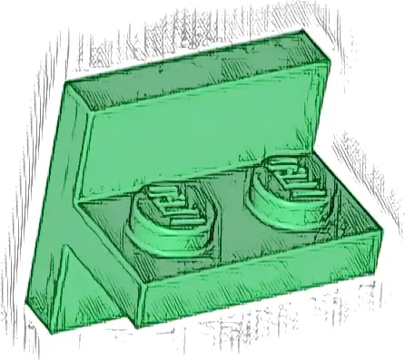 Bracket 2 x 2 - 1 x 2 Centered