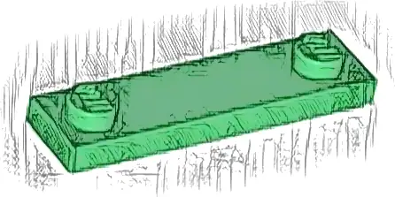 Plate, Modified 1 x 4 with 2 Studs with Groove