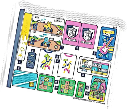 Sticker Sheet for Set 41748 - (10104102/6441080)