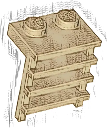 Ladder 1 1/2 x 2 x 2