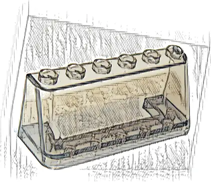 Windscreen 2 x 6 x 2