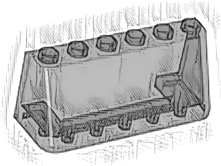 Windscreen 2 x 6 x 2