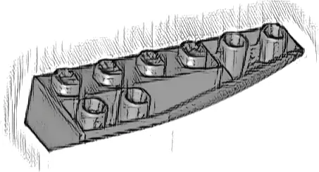 Wedge 6 x 2 Inverted Right