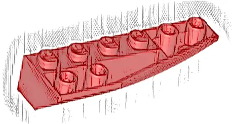 Wedge 6 x 2 Inverted Right