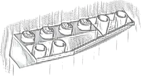 Wedge 6 x 2 Inverted Right