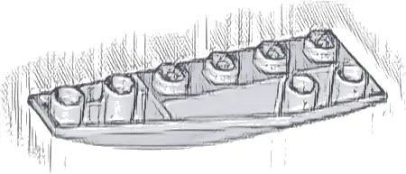 Wedge 6 x 2 Inverted Left