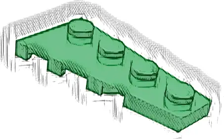 Wedge, Plate 4 x 2 Right