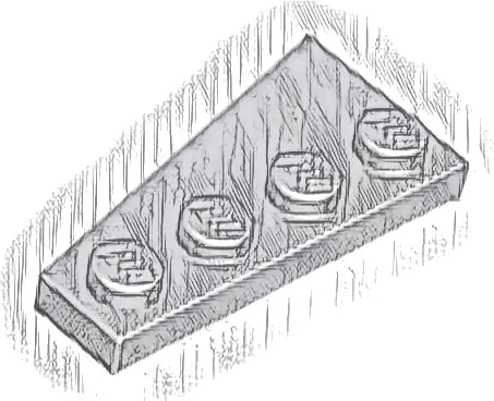 Wedge, Plate 4 x 2 Right
