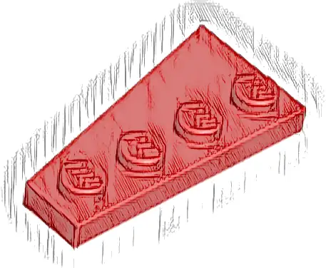 Wedge, Plate 4 x 2 Right