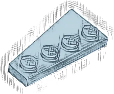 Wedge, Plate 4 x 2 Right