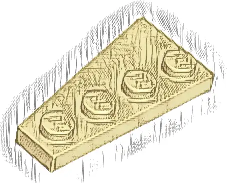 Wedge, Plate 4 x 2 Right