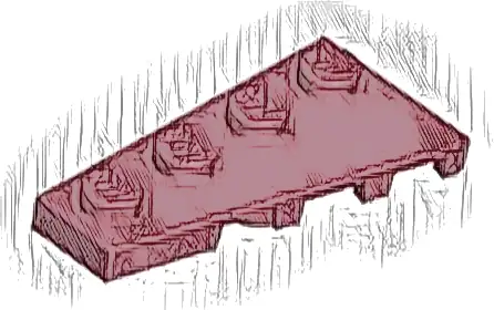 Wedge, Plate 4 x 2 Left