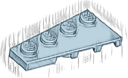 Wedge, Plate 4 x 2 Left