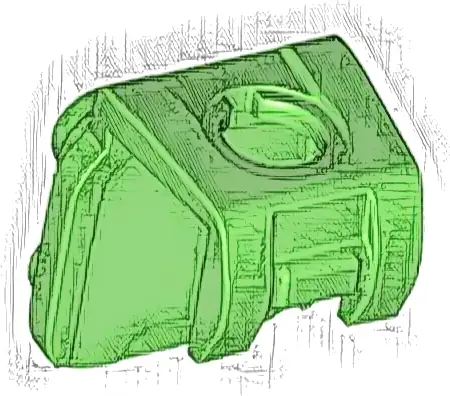 Minifigure Neck Bracket with 4 Back Studs and Front Harness