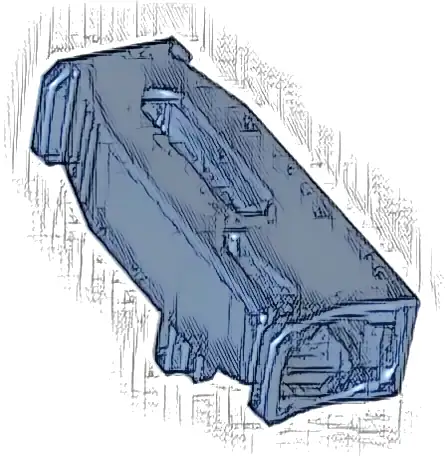 Projectile Launcher, 4 x 2 x 1 with Bottom Axle (For 1 x 1 Round Tiles)