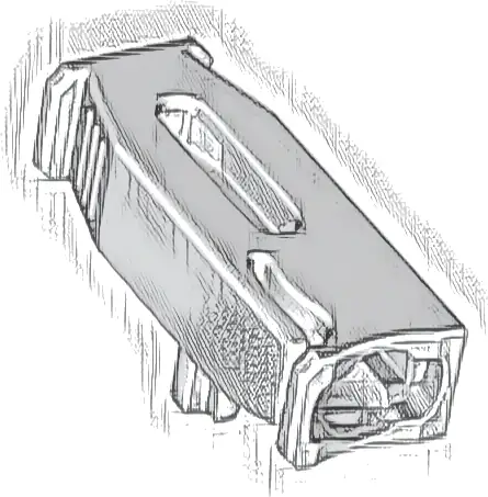 Projectile Launcher, 4 x 2 x 1 with Bottom Axle (For 1 x 1 Round Tiles)