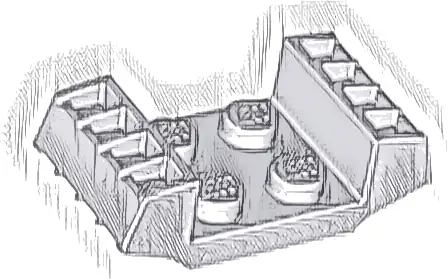 Plate, Modified 2 x 2 with Vents