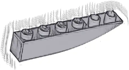 Slope, Curved 6 x 1 Inverted