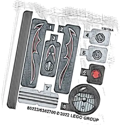 Sticker Sheet for Set 42132 - (80223/6362700)