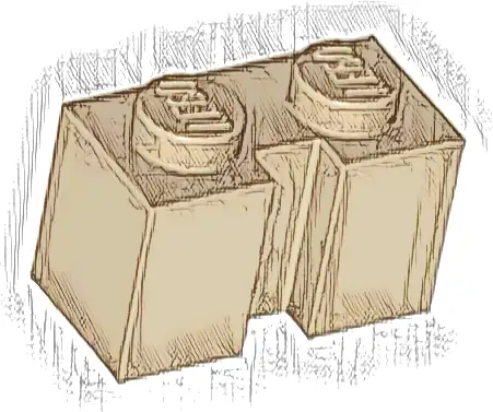 Brick, Modified 1 x 2 with Channel