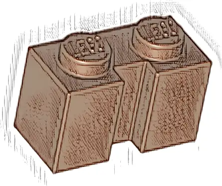 Brick, Modified 1 x 2 with Channel