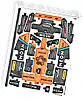 Część LEGO® 42166stk01 Arkusz naklejek do zestawu 42166 - (10105322/6462835)