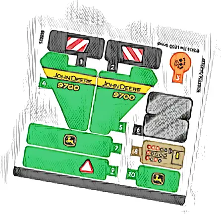 Sticker Sheet for Set 42168 - (10105324/6462837)