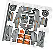 Część LEGO® 42173stk01 Arkusz naklejek do zestawu 42173 - (10105329/6462842)
