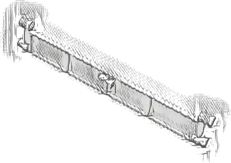 Garage Roller Door End Section with Handle