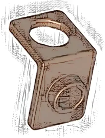 Minifigure Neck Bracket with Back Stud - Thin Back Wall