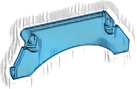 Technic, Panel Car Mudguard Arched #30 9 x 2 x 3 Straight Top