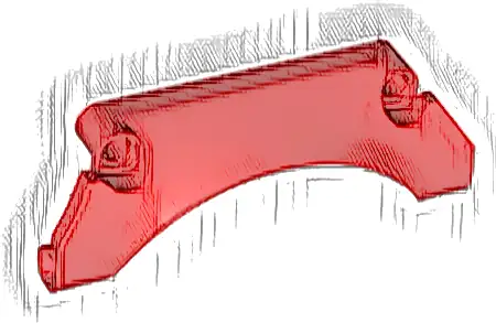 Technic, Panel Car Mudguard Arched #30 9 x 2 x 3 Straight Top