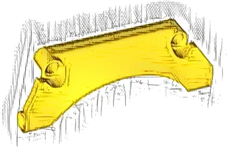 Technic, Panel Car Mudguard Arched #30 9 x 2 x 3 Straight Top