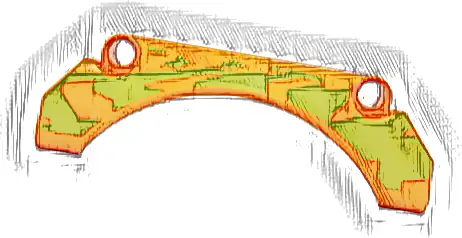 Technic, Panel Car Mudguard Arched 9 x 2 x 3 Straight Top with Lime Animal Print Pattern Model Left Side