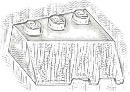 Wedge 3 x 3 Sloped Left