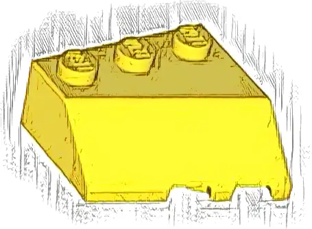 Wedge 3 x 3 Sloped Left