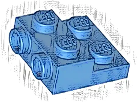 Plate, Modified 2 x 2 x 2/3 with 2 Studs on Side - Hollow Bottom Tube