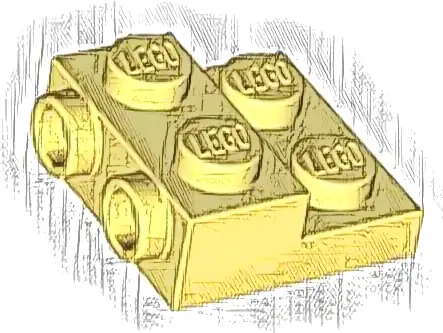Plate, Modified 2 x 2 x 2/3 with 2 Studs on Side - Hollow Bottom Tube