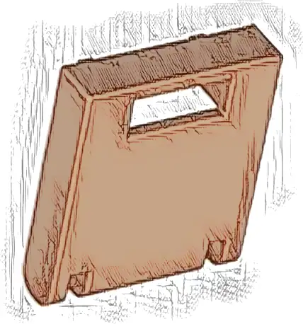 Container, Box 2 x 2 x 2 Door with Slot