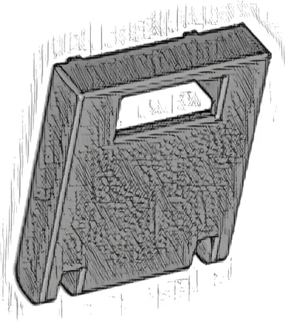 Container, Box 2 x 2 x 2 Door with Slot