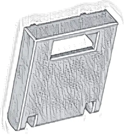 Container, Box 2 x 2 x 2 Door with Slot