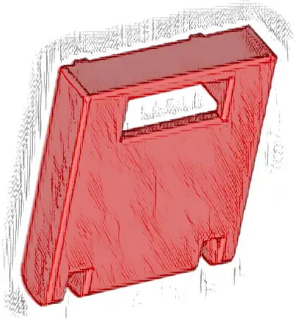 Container, Box 2 x 2 x 2 Door with Slot