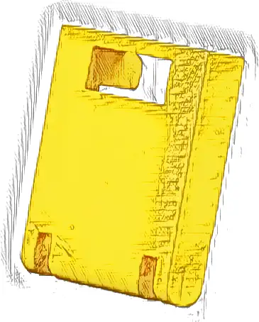 Container, Box 2 x 2 x 2 Door with Slot