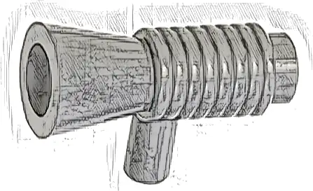 Minifigure, Utensil Loudhailer / Megaphone / SW Blaster